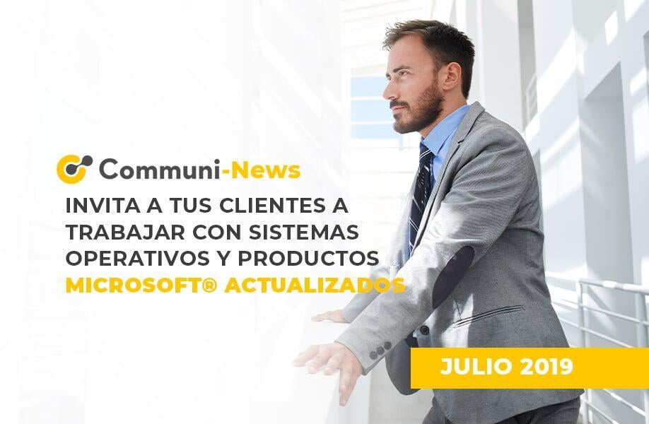 Invita a tus clientes a trabajar con Sistemas operativos y productos Microsoft® actualizados